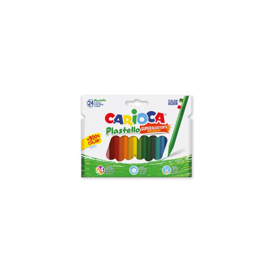 12168-CAJA 24 PLASTICERAS COLORES SURTIDOS CARIOCA 42880 12168-CAJA 24 PLASTICERAS COLORES SURTIDOS CARIOCA 42880