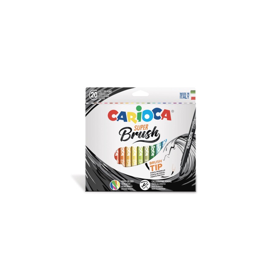 12170-CAJA 20 ROTULADORES SUPER BRUSH CARIOCA CARIOCA 42968 12170-CAJA 20 ROTULADORES SUPER BRUSH CARIOCA CARIOCA 42968