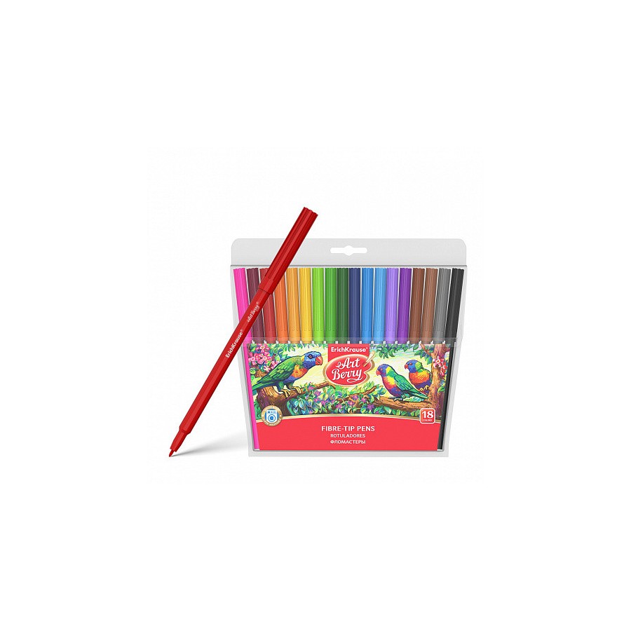 12204-CAJA 18 ROTULADORES SUPER LAVABLES COLORES SURTIDOS ARTBERRY 33051 12204-CAJA 18 ROTULADORES SUPER LAVABLES COLORES SURTIDOS ARTBERRY 33051