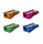 12213-SACAPUNTAS DE ALUMINIO FERRO COLOR, VARIOUS COLORES ERICH KRAUSE 38014