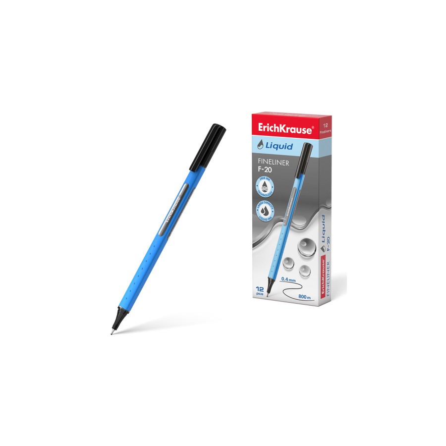 12248-FINELINER LIQUID F-20, COLOR DE LA TINTA: NEGRO ERICH KRAUSE 47970 12248-FINELINER LIQUID F-20, COLOR DE LA TINTA: NEGRO ERICH KRAUSE 47970