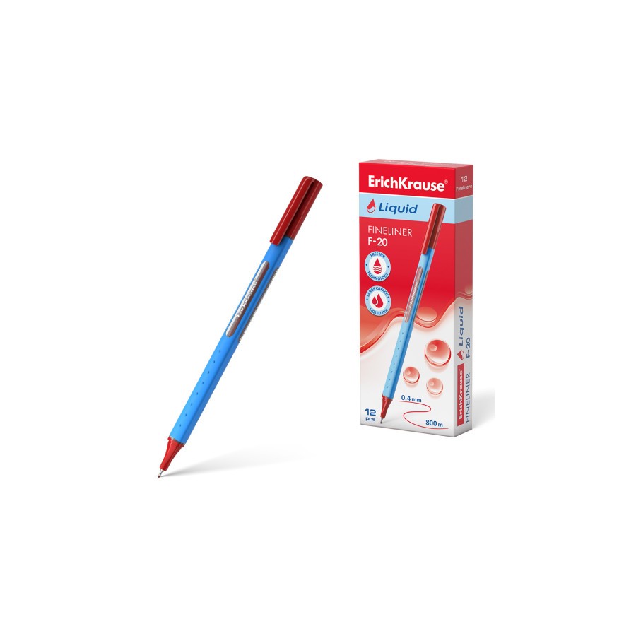 12250-FINELINER LIQUID F-20, COLOR DE LA TINTA: ROJO ERICH KRAUSE 47971 12250-FINELINER LIQUID F-20, COLOR DE LA TINTA: ROJO ERICH KRAUSE 47971
