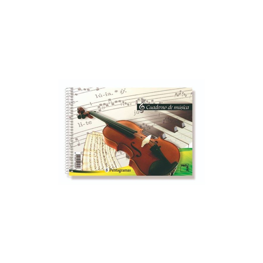 1228-CUADERNO BLOCKS DE MUSICA 80 GRS. 4o (155X215MM.) 20 HOJAS 8 PENTAGRAMAS PACSA 18801 1228-CUADERNO BLOCKS DE MUSICA 80 GRS. 4o (155X215MM.) 20 HOJAS 8 PENTAGRAMAS PACSA 18801