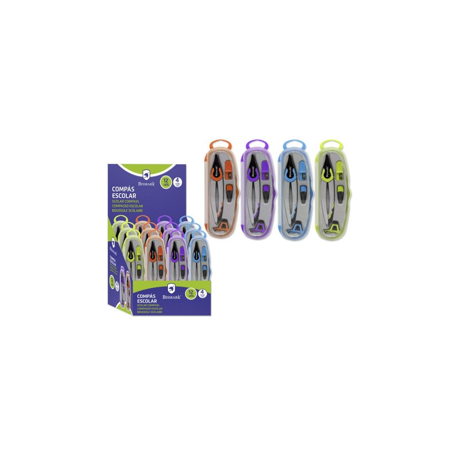 12438-BISMARK COMPAS FOSFO 4 COLORES BISMARK 325775 12438-BISMARK COMPAS FOSFO 4 COLORES BISMARK 325775
