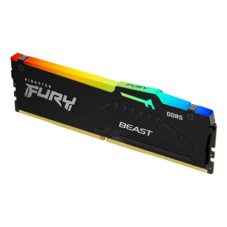 12687-Kingston Technology FURY Beast RGB modulo de memoria 32 GB 1 x 32 GB DDR5 5200 MHz
