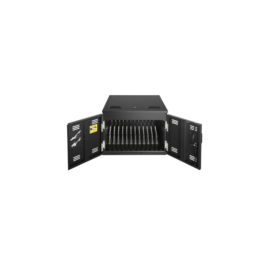 12879-AVer X12 Armario de gestion y carga para dispositivos portatiles Negro
