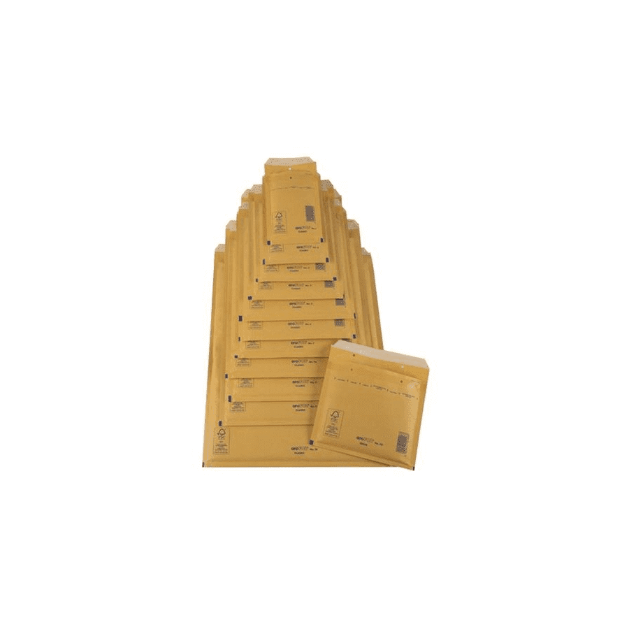 1302-CAJA 100 BOLSAS AIR BAG ACOLCHADA CD KRAFT AUTOADHESIVO TAMANO MEDIDA INTERIOR 180X165, PESO 9 GRS. SAM 146000