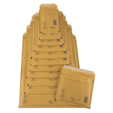 1302-CAJA 100 BOLSAS AIR BAG ACOLCHADA CD KRAFT AUTOADHESIVO TAMANO MEDIDA INTERIOR 180X165, PESO 9 GRS. SAM 146000