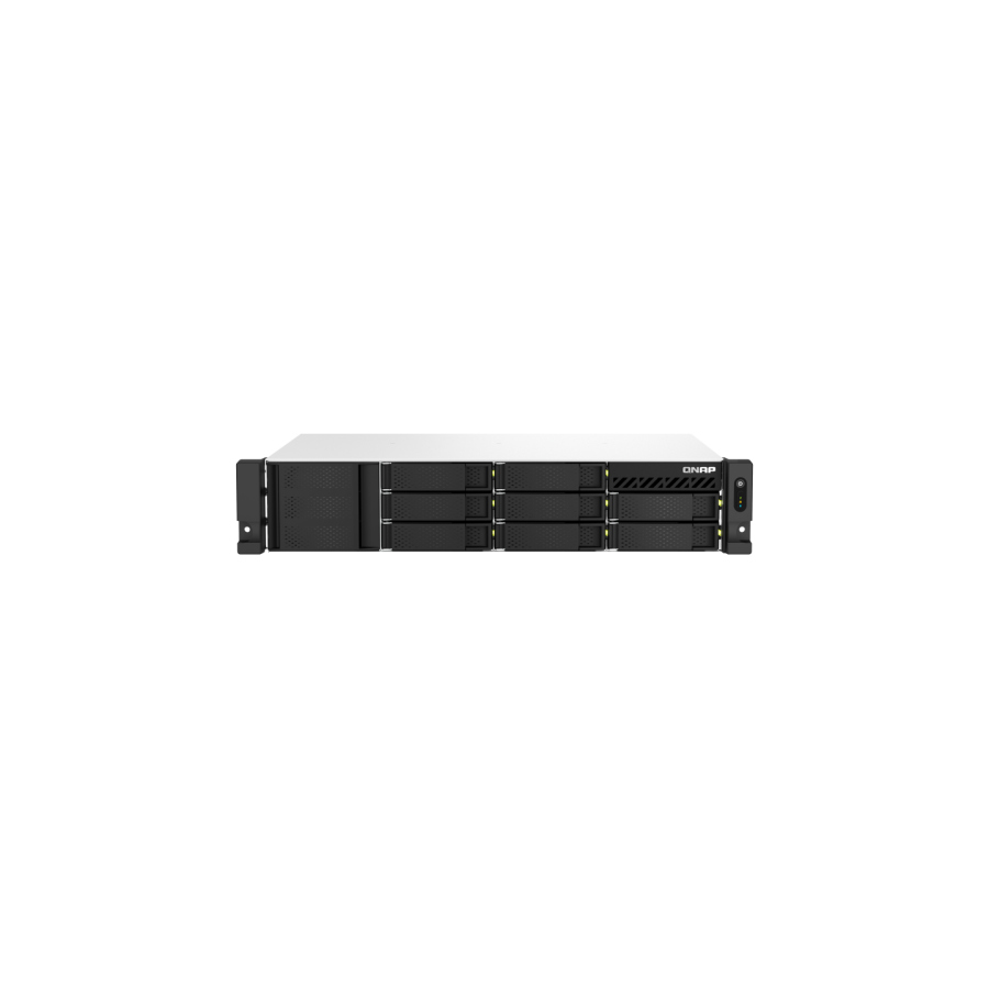 13079-QNAP TS-864EU-RP-8G servidor de almacenamiento NAS Bastidor (2U) Ethernet Negro
