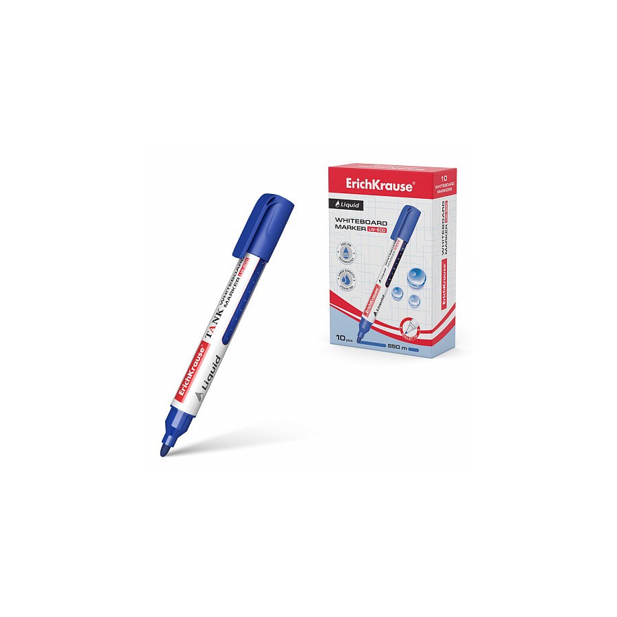 13113-MARCADOR PIZARRA BLANCA CON TINTA LIQUIDA LIQUID LW-600, TINTA COLOR AZUL ERICH KRAUSE 48775
