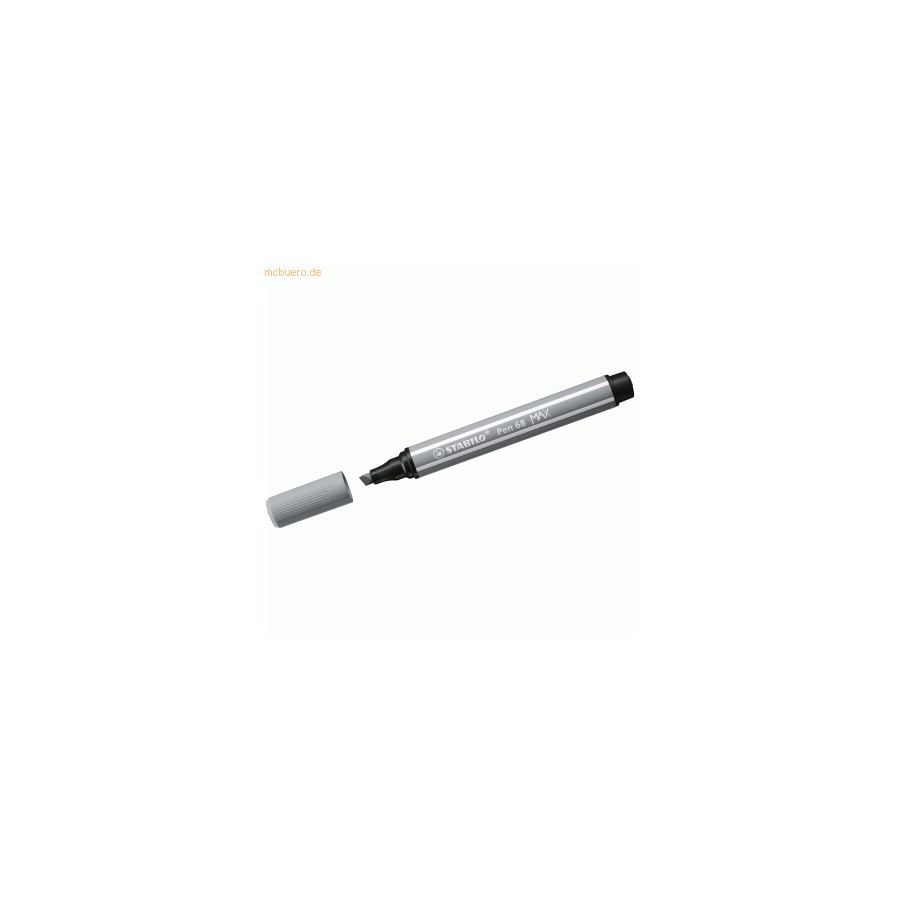 13179-ROTULADOR PREMIUM CON PUNTA DE FIBRA BISELADA PEN 68 MAX COLOR GRIS MEDIO STABILO 768/95