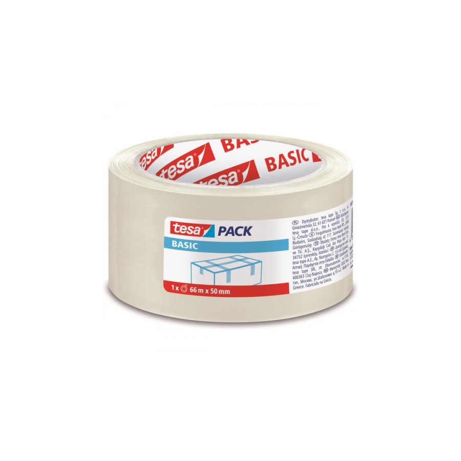 1334-PACK 6 CINTAS DE EMBALAJE BASIC 50MM.X66M. TRANSPARENTE TESA 58570-00000-00