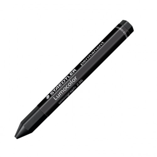 1339-LAPIZ CERA PERMANENTE LUMOCOLOR OMNIGRAPH 12MM. NEGRO STAEDTLER 236-9