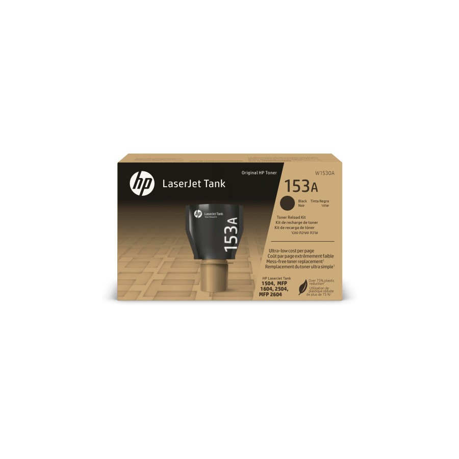 13530-HP Kit de recarga de toner Original 153A LaserJet Tank negro