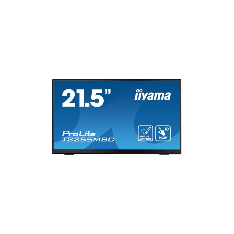 13576-MONITOT IIYAMA 22" TACTIL CAPACITIVO, T2255MSC-B1, IPS, 60HZ, 5 MS, HDMI, USB, DISPLAYPORT, ALT, VESA 100 x 100
