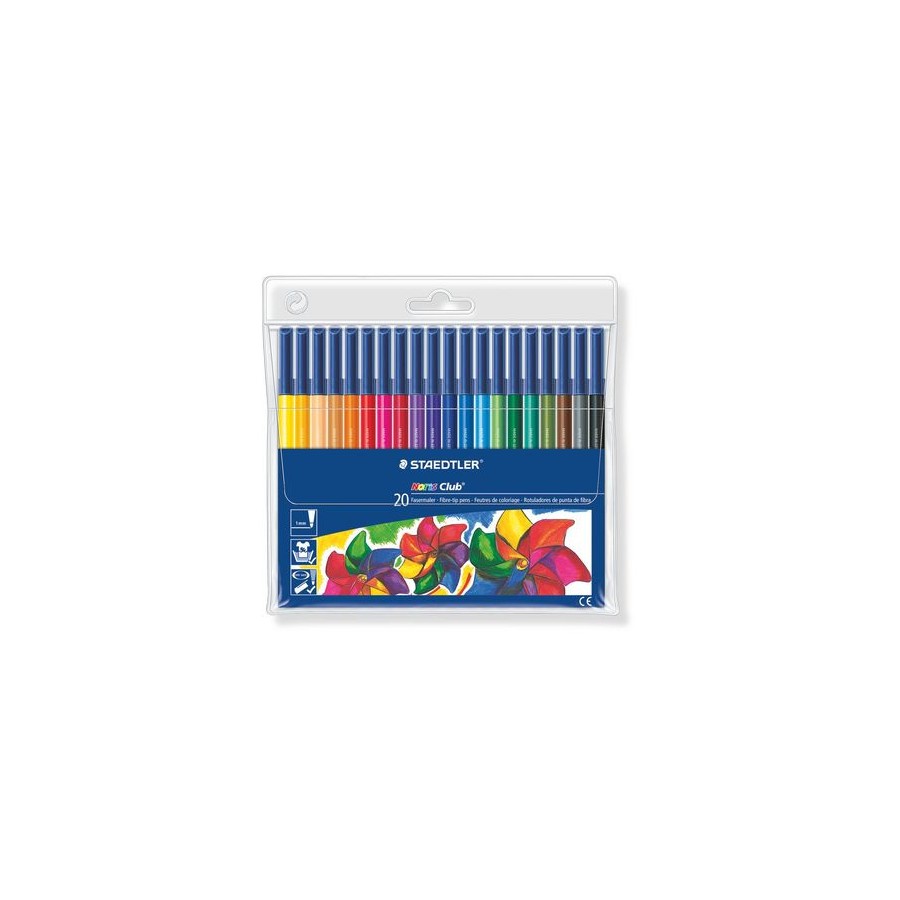 1358-ESTUCHE 20 ROTULADORES NORIS CLUB PUNTA FIBRA SIMETRICA SURTIDOS STAEDTLER 326 WP20 1358-ESTUCHE 20 ROTULADORES NORIS CLUB PUNTA FIBRA SIMETRICA SURTIDOS STAEDTLER 326 WP20