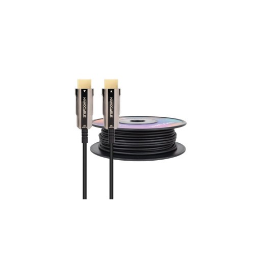 13680-NANOCABLE CABLE HDMI V2.0 AOC 4K@60HZ 18Gbps NEGRO 40 M