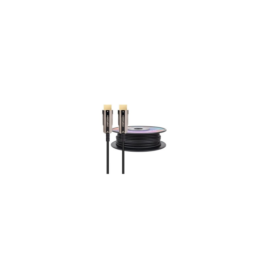 13680-NANOCABLE CABLE HDMI V2.0 AOC 4K@60HZ 18Gbps NEGRO 40 M
