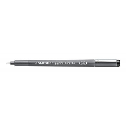 1380-ROTULADOR TINTA PIGMENTADA CALIBRADO PIGMENT LINER 0,4 MM. NEGRO STAEDTLER 308 04-9