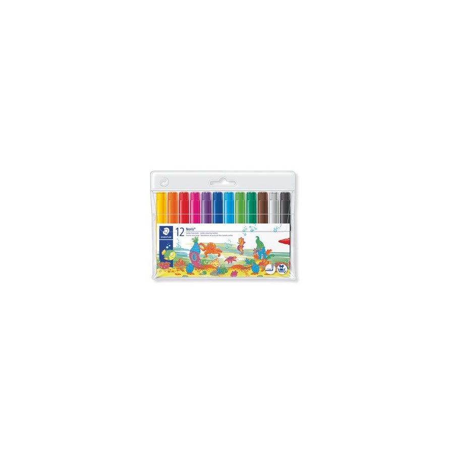 1403-ESTUCHE 12 ROTULADORES ESCOLARES NORIS CLUB TRAZO 3MM. SURTIDOS STAEDTLER 340 WP12 1403-ESTUCHE 12 ROTULADORES ESCOLARES NORIS CLUB TRAZO 3MM. SURTIDOS STAEDTLER 340 WP12