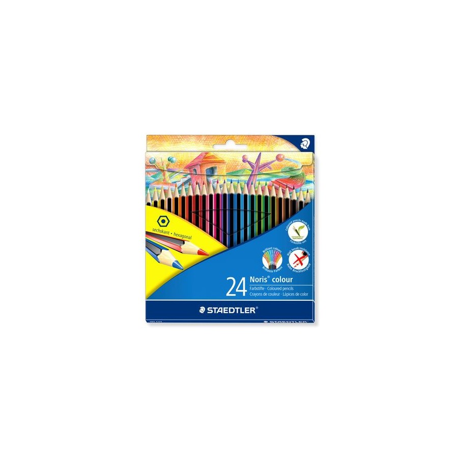 1415-ESTUCHE 24 LAPICES DE COLORES NORIS COLOUR SURTIDOS STAEDTLER 185 C24 1415-ESTUCHE 24 LAPICES DE COLORES NORIS COLOUR SURTIDOS STAEDTLER 185 C24