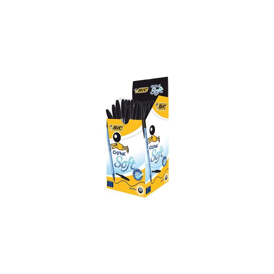 1436-BOLIGRAFO CRISTAL SOFT TRAZO 0,5 MM. COLOR NEGRO BIC 951433 1436-BOLIGRAFO CRISTAL SOFT TRAZO 0,5 MM. COLOR NEGRO BIC 951433