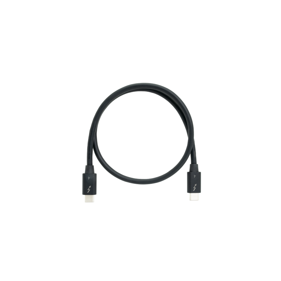14389-QNAP CAB-TBT4-0M5 cable Thunderbolt 0,5 m 40 Gbit/s Negro