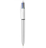 1443-BOLIGRAFO 4 COLORES SHINE PUNTA FINA COLOR DORADO AZUL/NEGRO/ROJO Y VERDE BIC 982878