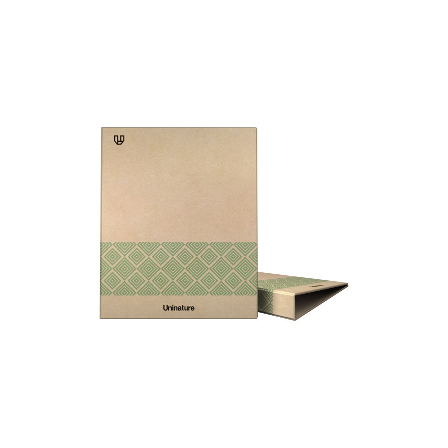 14567-CARPETA RECICLADA ANILLAS 4x25MM KRAFT SOFT A4 VERDE UNINATURE 7323820 14567-CARPETA RECICLADA ANILLAS 4x25MM KRAFT SOFT A4 VERDE UNINATURE 7323820