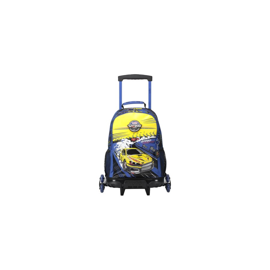 14625-MOCHILA ESCOLAR CON RUEDAS GRANDE DE CARRERAS DE COCHES TOTTO MJ03VLC003-2310-6J7L