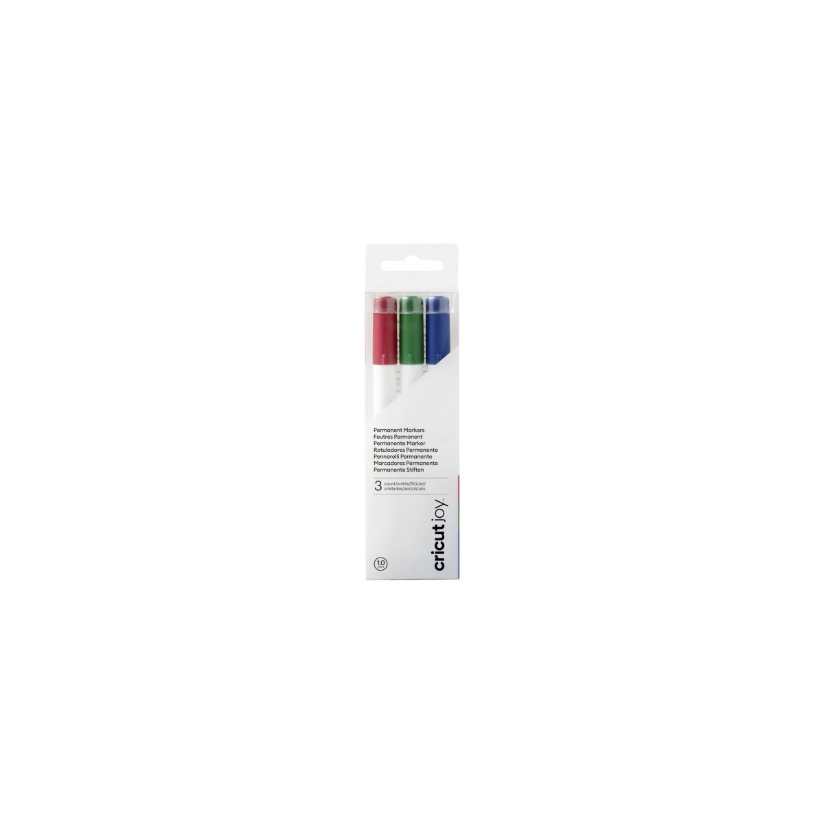 CRICUT JOY PERMANENT MARKERS 3 PACK 10 BLUE RED GREEN
