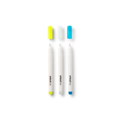 Cricut 2009381 boligrafo de gel Boligrafo de gel con tapa Azul Blanco Amarillo 3 piezas