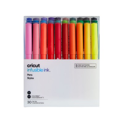 Cricut Infusible Ink rotulador Fino Negro Azul Coral Fucsia Verde Gris Verde claro Lila Menta Marina Naranja Purpura Rojo Rosa 