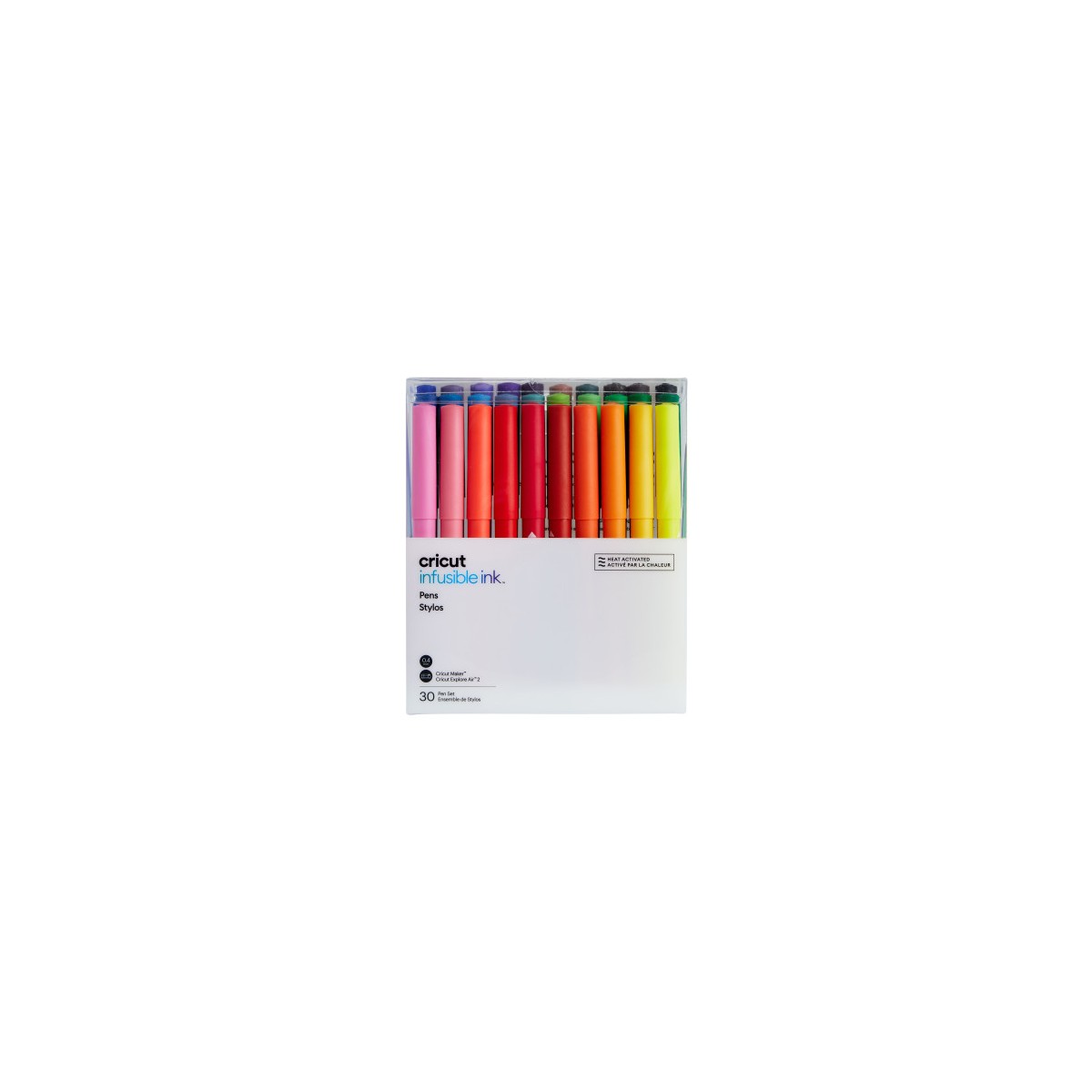 Cricut Infusible Ink rotulador Fino Negro Azul Coral Fucsia Verde Gris Verde claro Lila Menta Marina Naranja Purpura Rojo Rosa 