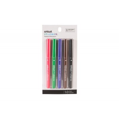 Cricut 2006256 rotulador Negro Marron Verde Purpura Rojo 5 piezas