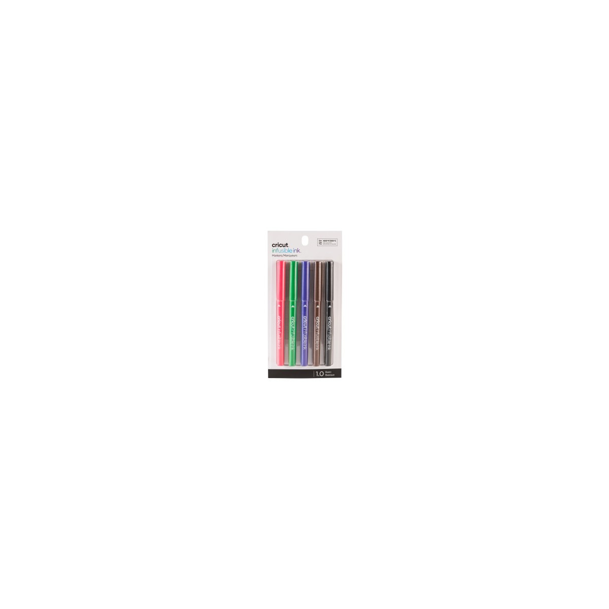 Cricut 2006256 rotulador Negro Marron Verde Purpura Rojo 5 piezas