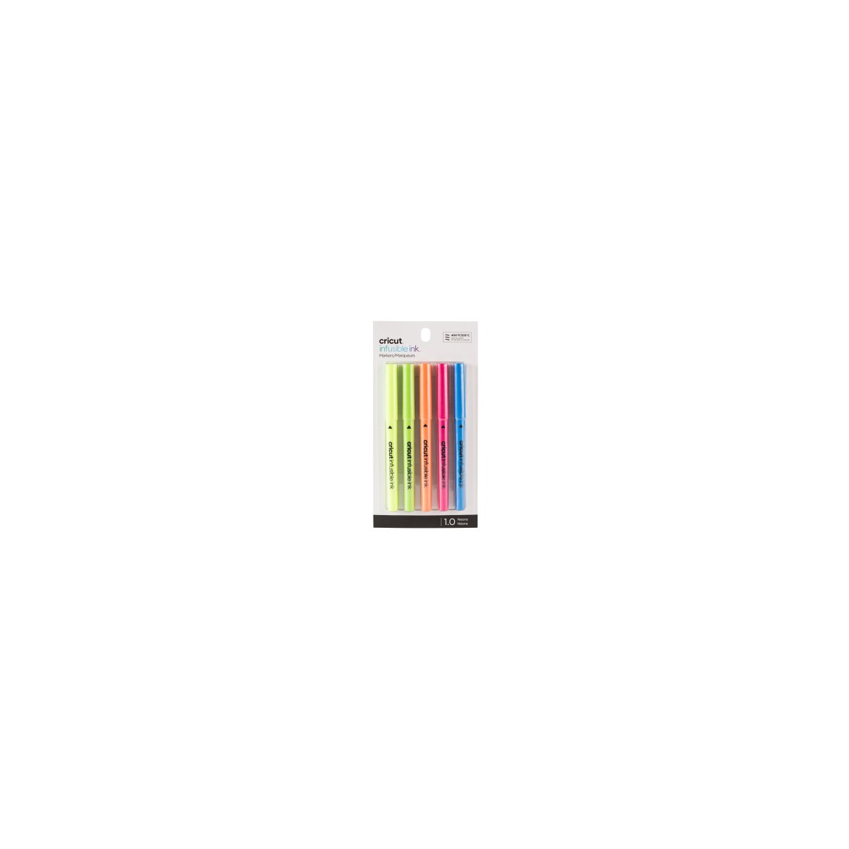 Cricut 2006258 rotulador Fino Azul Verde Naranja Rosa Amarillo 5 piezas