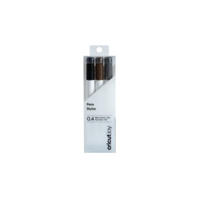 Cricut 2008068 juego de boligrafos Negro Marron Gris Blanco 3 piezas