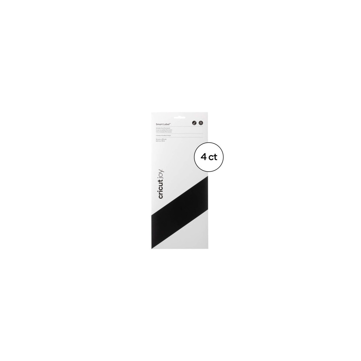 Cricut Smart Label etiqueta autoadhesiva Permanente Negro 4 piezas