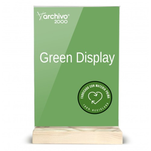 14748-EXPOSITOR SOBREMESA SOSTENIBLE GREENDISPLAY 4X15X24CM A5 ARCHIVO2000 15905M1 CS TP
