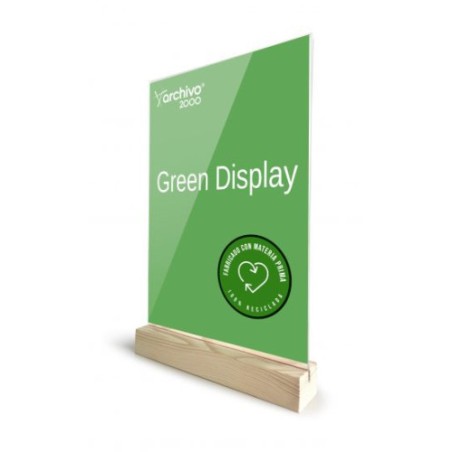 14749-EXPOSITOR SOBREMESA SOSTENIBLE GREENDISPLAY 4X15X24CM A5 ARCHIVO2000 15905M1 CS TP