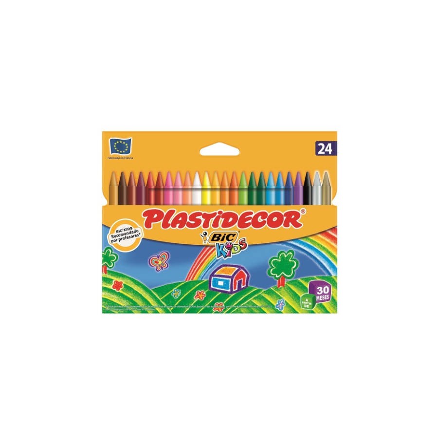 1505-ESTUCHE 24 CERAS DE COLOR QUE NO ENSUCIAN PLASTIDECOR 9203011 1505-ESTUCHE 24 CERAS DE COLOR QUE NO ENSUCIAN PLASTIDECOR 9203011