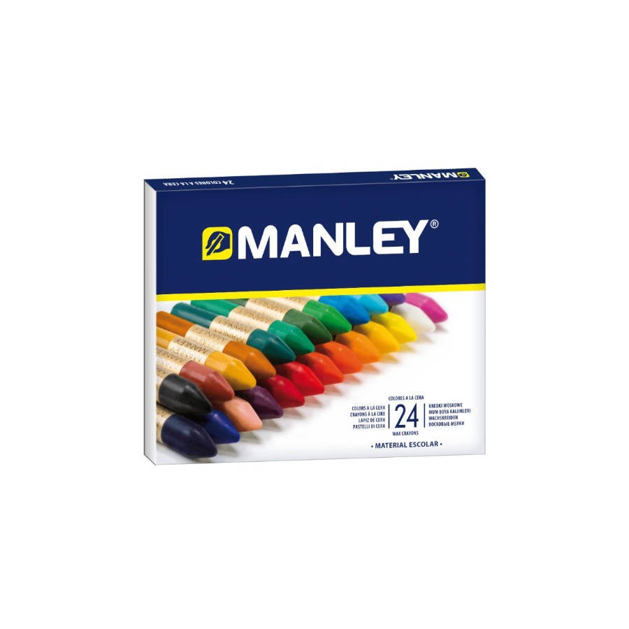 1526-ESTUCHE DE 24 UNIDADES CERAS BLANDAS COLORES SURTIDOS MANLEY MNC00066 1526-ESTUCHE DE 24 UNIDADES CERAS BLANDAS COLORES SURTIDOS MANLEY MNC00066