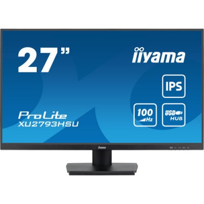 MONITOR IIYAMA 27 PROLITE XU2793HSU B6 IPS 100HZ 1MS USB HDMI DISPLAYPORT ALT 2x2W INCLI