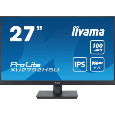 MONITOR IIYAMA 27 PROLITE XU2792HSU B6 IPS 100HZ 04MS USB HDMI DISPLAYPORT 2x2W INCLI