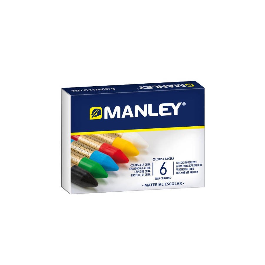 1537-ESTUCHE DE 6 UNIDADES CERAS BLANDAS COLORES SURTIDOS MANLEY MNC00022 1537-ESTUCHE DE 6 UNIDADES CERAS BLANDAS COLORES SURTIDOS MANLEY MNC00022