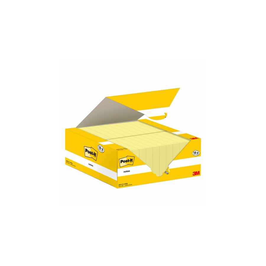 15514-PACK 18+6 BLOCS 100 HOJAS NOTAS ADHESIVAS 38X51MM CANARY YELLOW CAJA CARTON 653-CY-VP24 POST-IT 7100317764 15514-PACK 18+6 BLOCS 100 HOJAS NOTAS ADHESIVAS 38X51MM CANARY YELLOW CAJA CARTON 653-CY-VP24 POST-IT 7100317764