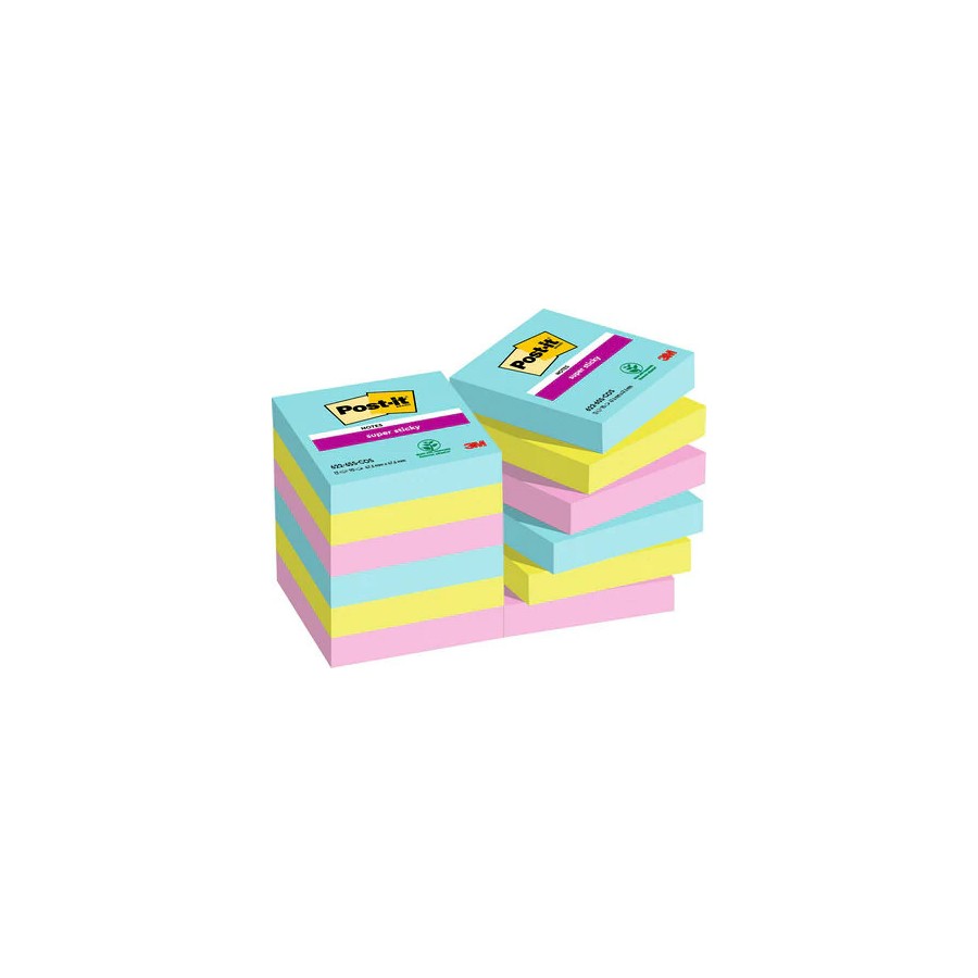 15518-PACK 12 BLOCS 90 HOJAS NOTAS ADHESIVAS 47,6X47,6MM SUPER STICKY COLECCION COSMIC CAJA CARTON 622-12SS-COS POST-IT 15518-PACK 12 BLOCS 90 HOJAS NOTAS ADHESIVAS 47,6X47,6MM SUPER STICKY COLECCION COSMIC CAJA CARTON 622-12SS-COS POST-IT