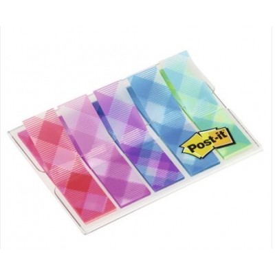 PACK 5 DISPENSADORES X 20 MARCADORES INDEX 119X432MM COLORES SURTIDOS DECORADOS 684 PLD5 EU POST IT 7100216119