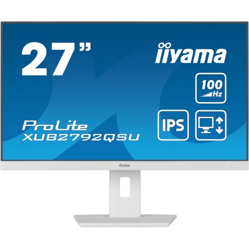 15717-MONITOR IIYAMA 27"/2560 x 1440/3.7 MPX/WQHD/100Hz/250CD/16:9/HDMI/LED/BLANCO